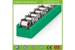Guide de voie à chaîne à rouleaux, guide à chaîne pour ligne de production automatique, guide de chaîne TYPE TS, guide de voie à chaîne à rouleaux PA66, guide de chaîne PA66,