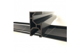 Rail de montage de panneau solaire, rail de montage de panneau, supports de montage de panneau, rail en aluminium