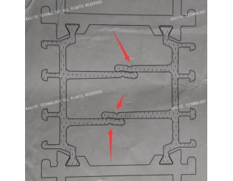 Forme CT 41 mm bande de barrière thermique d'extrusion de profilés de fenêtres en aluminium alt=