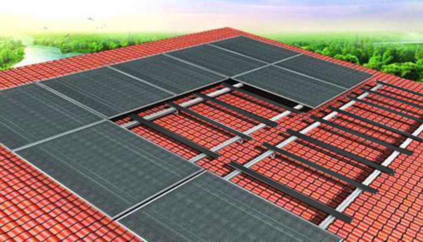 Rails De Montage Pour Panneaux Solaires - Lot De 2, Longueur 350 Mm, Alliage D'aluminium - Pour Balcon, Toit, Mur